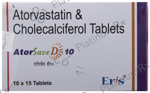 Atorsave D 10mg/1000IU Tablet 15s