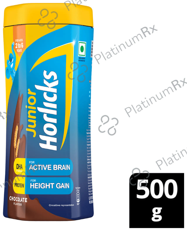 Horlicks Junior- For Kids' Active Brain & Height Gain - Flavour Chocolate
