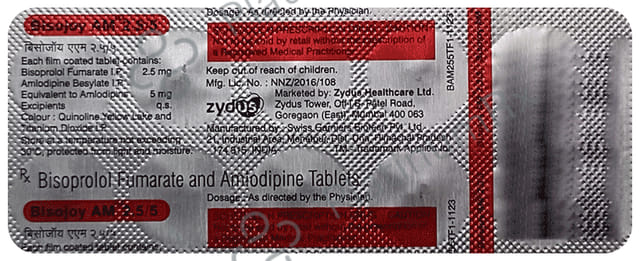 Bisojoy AM 2.5/5mg Tablet 10s