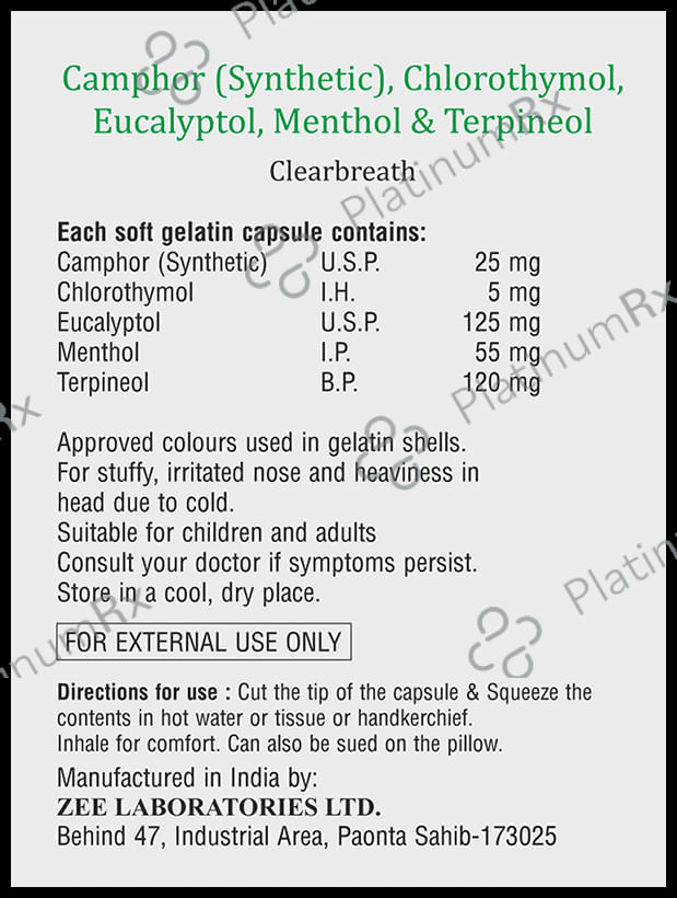 Clearbreath Inhalant Capsule