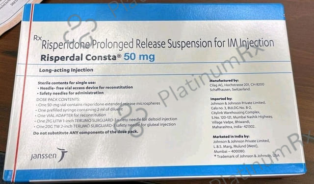 Risperdal Consta 50mg Injection 2ml