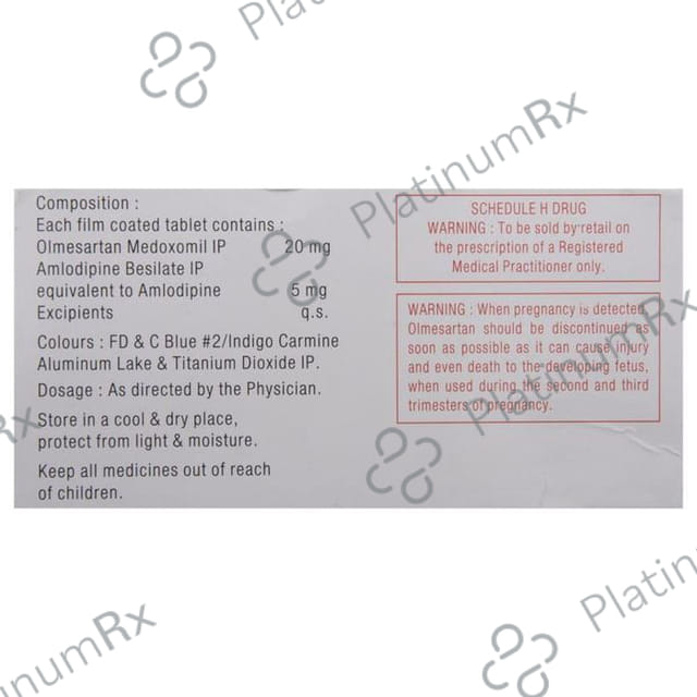 Olsar A 5/20mg Tablet 10s