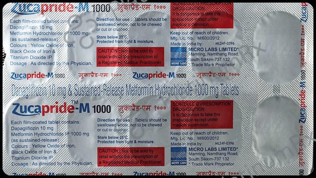 Zucapride M 10/1000mg Tablet SR 10s