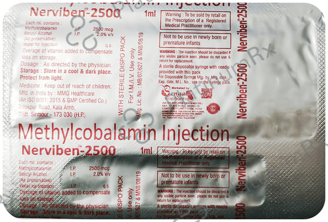 Nerviben 2500mcg Injection 1s