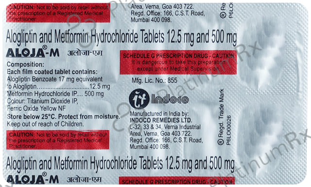 Aloja M 12.5/500mg Tablet 10s