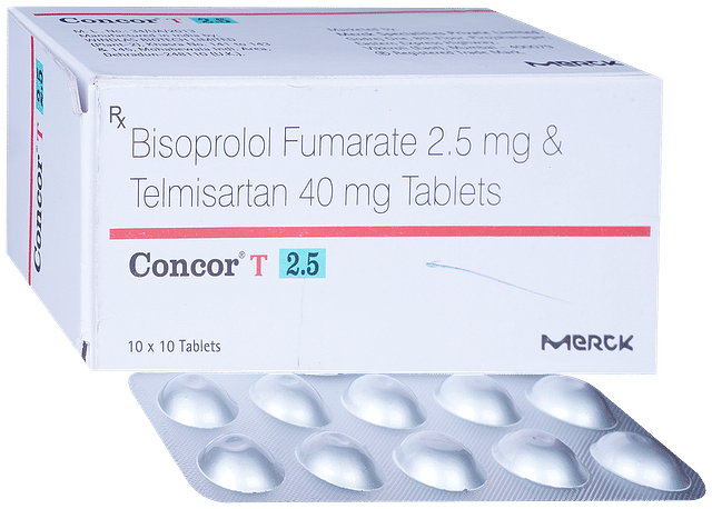 Concor T 2.5/40mg Tablet 10s