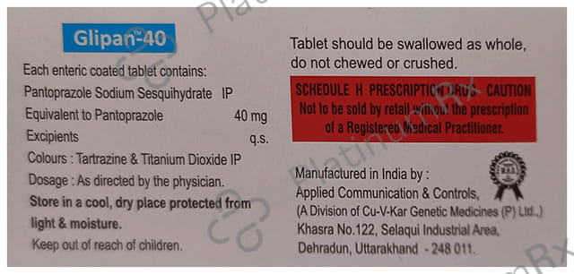 Glipan 40mg Tablet 10s