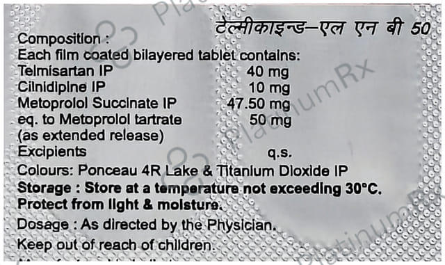 Telmikind LNB 10/50/40mg Tablet ER 10s