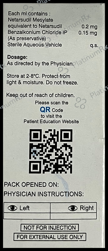 Netasudil Eye Drop 2.5ml