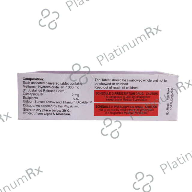 Prichek M Forte 2/500mg Tablet 10s