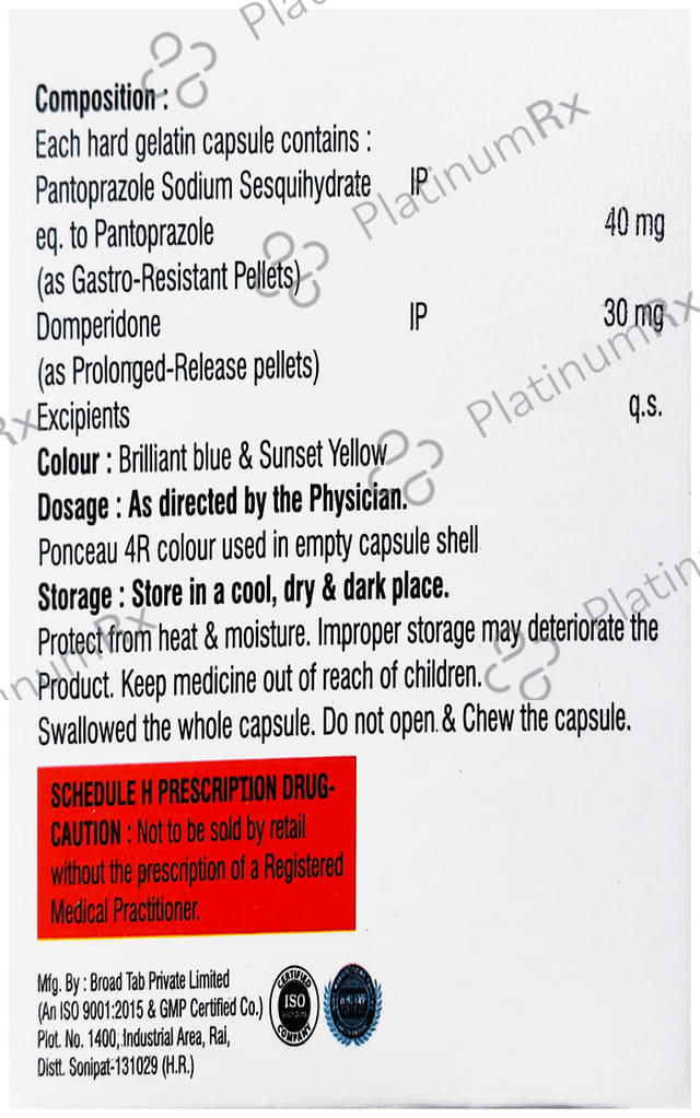 Parezin DSR 30/40mg Capsule PR 10s