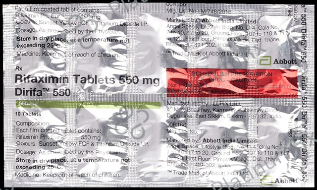 Dirifa 550mg Tablet 10s