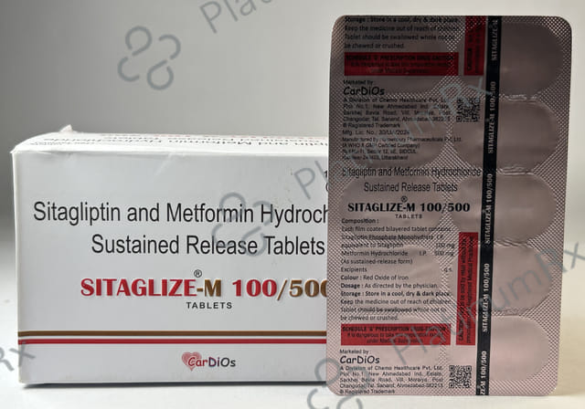 Sitaglize M 100/500mg Tablet SR 10s