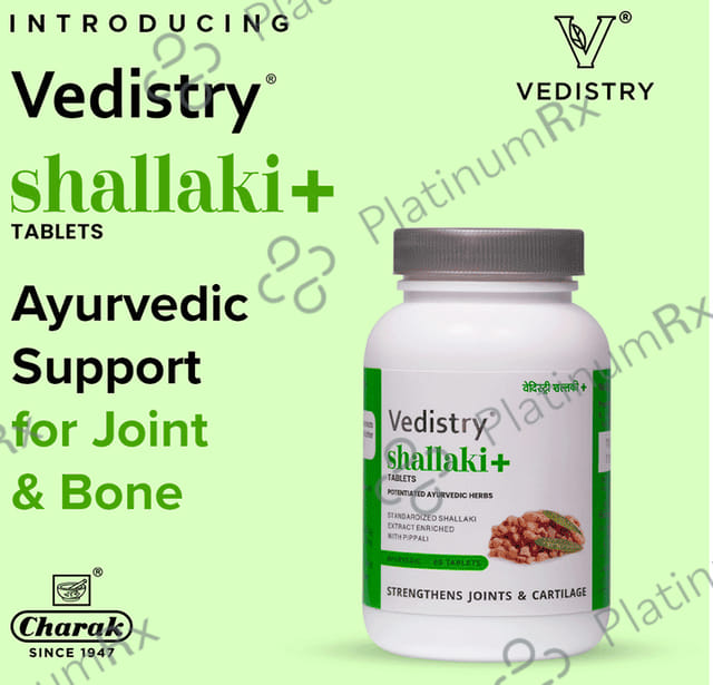 Vedistry Shallaki+ Tablet for Joint Pain & Bone Health