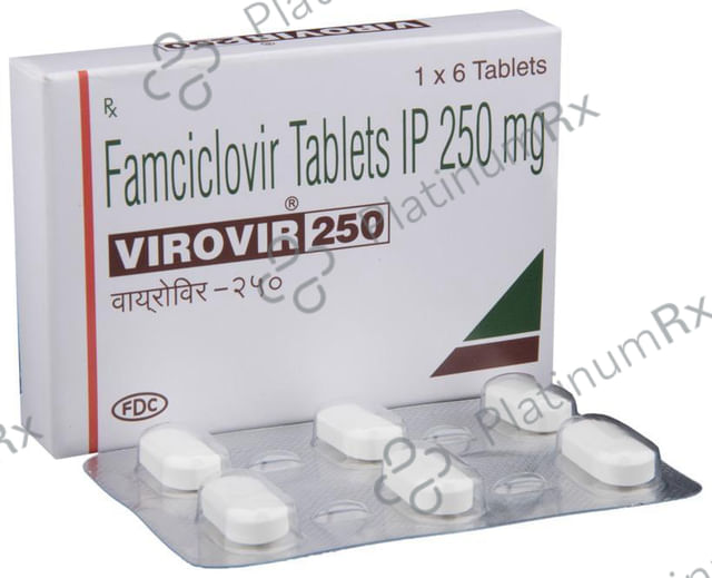 Virovir 250mg Tablet 6s