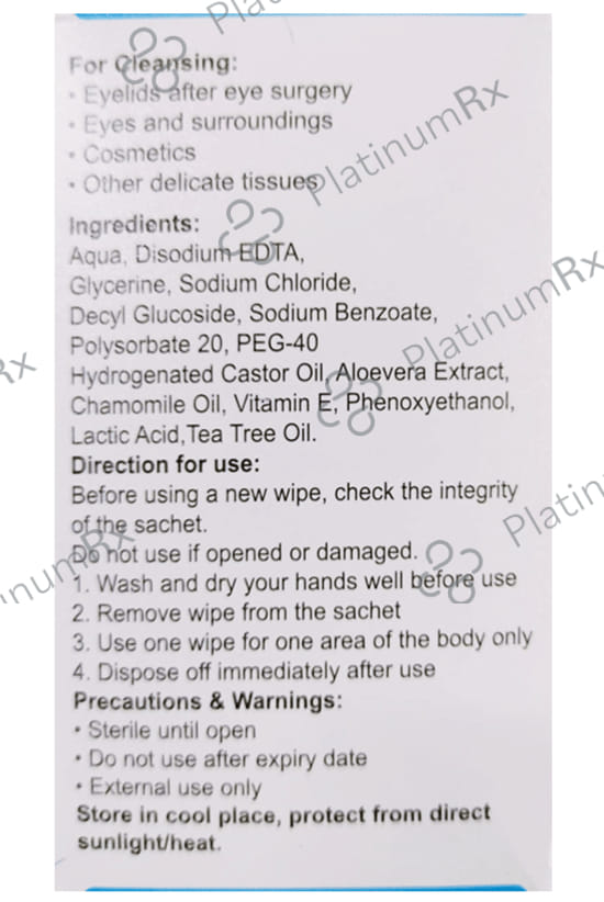 Ecotears Wipes 20s