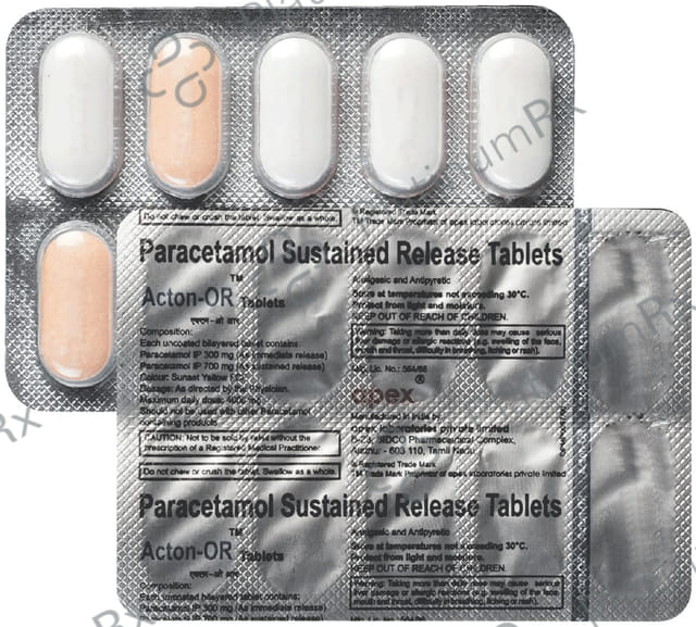 Acton OR 300/700mg Tablet SR 10s
