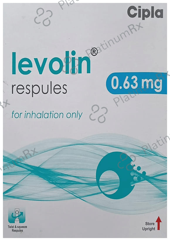 Levolin 0.63mg Respules 6X2.5ml
