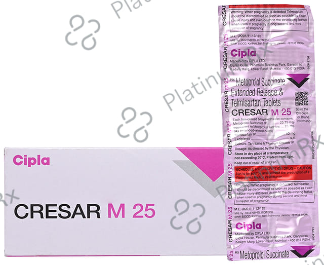 Cresar M 25/40mg Tablet 10s