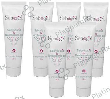 Sebogel Salicylic Acid & Nicotinamide Gel (30gm Each) 6 Tube