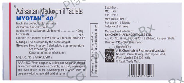 Myotan 40mg Tablet 10s