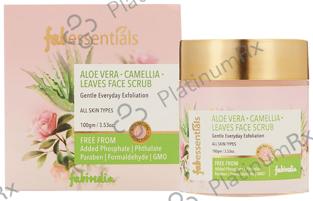 Fabessentials Aloe Vera Camellia Leaves Face Scrub