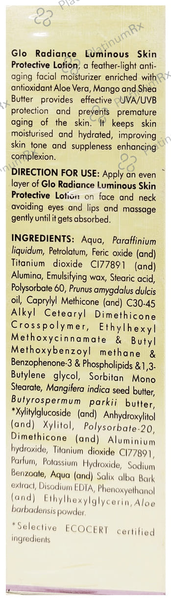 Ozone Glo Radiance Luminous Skin Protective Lotion