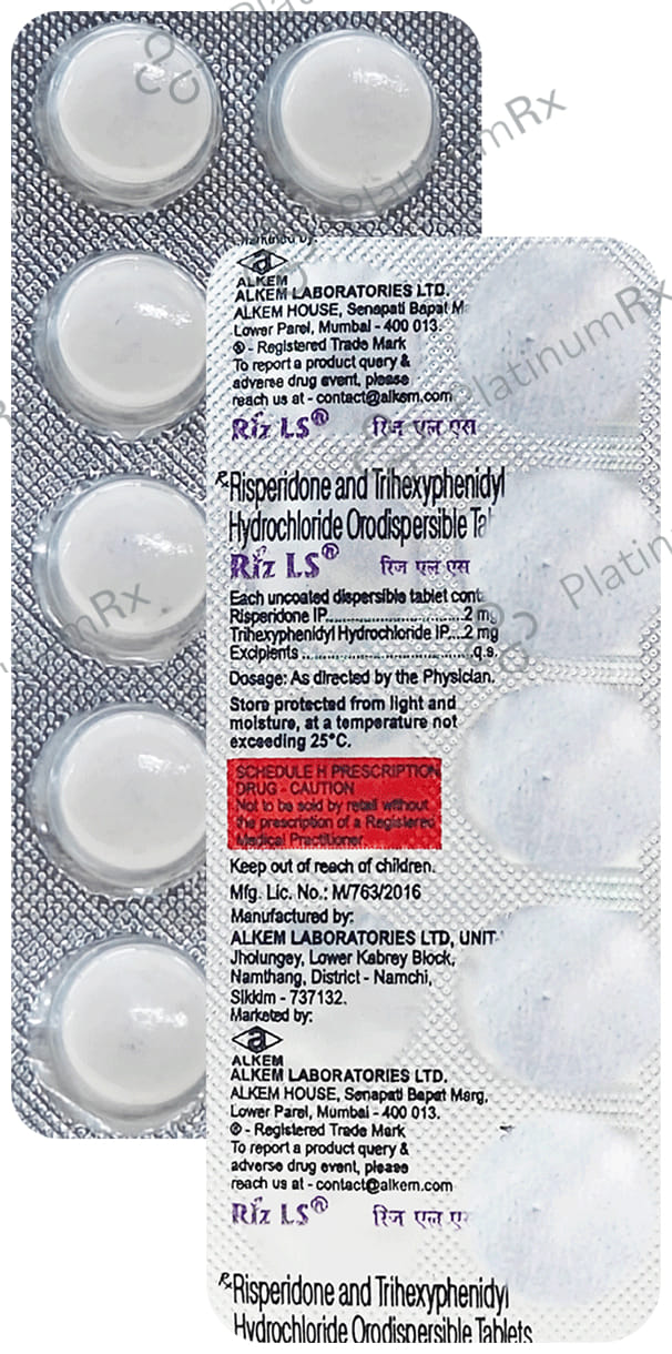 Riz LS 2mg/2mg Tablet