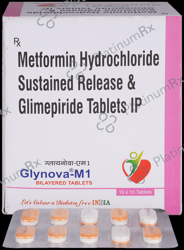 Glynova M1/500mg Tablet Tablet SR 10s