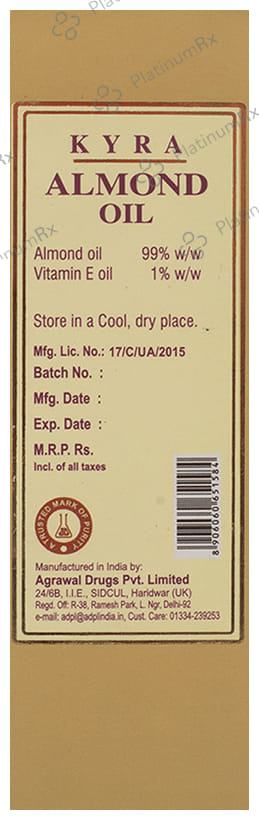 Kyra Almond Oil for Hair, Skin & Scalp 100 ml
