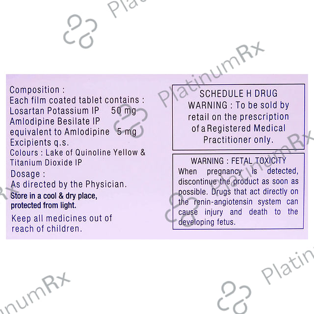 Losar A 5/50mg Tablet 15s