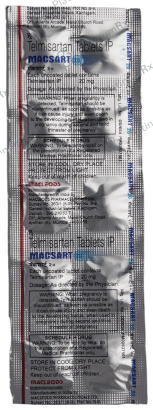 Macsart 20mg Tablet 10s