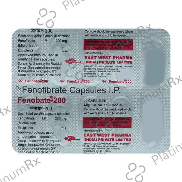 Fenobate 200mg Capsule