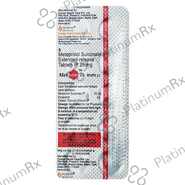 Metstop 25mg Tablet 10s