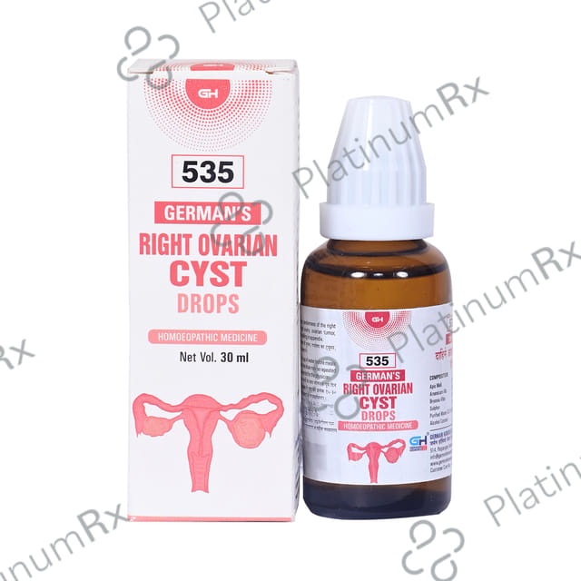 German's 535 Right Ovarian Cyst Drop
