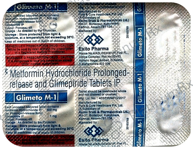 Glimeto M 1 Tablet SR