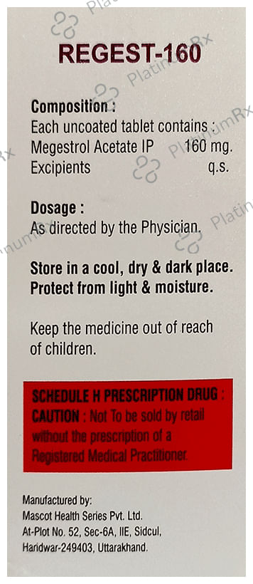 Regest 160 Tablet