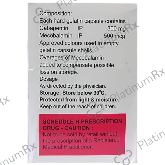 Baga M 300mg/500mcg Capsule 15s