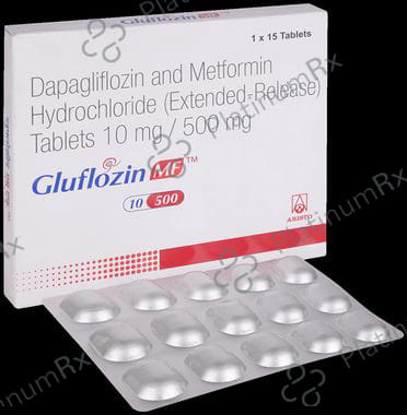 Gluflozin MF 10mg/500mg Tablet