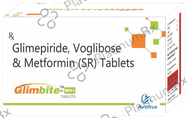 Glimbite MV1/500/0.2mg Tablet SR 10s