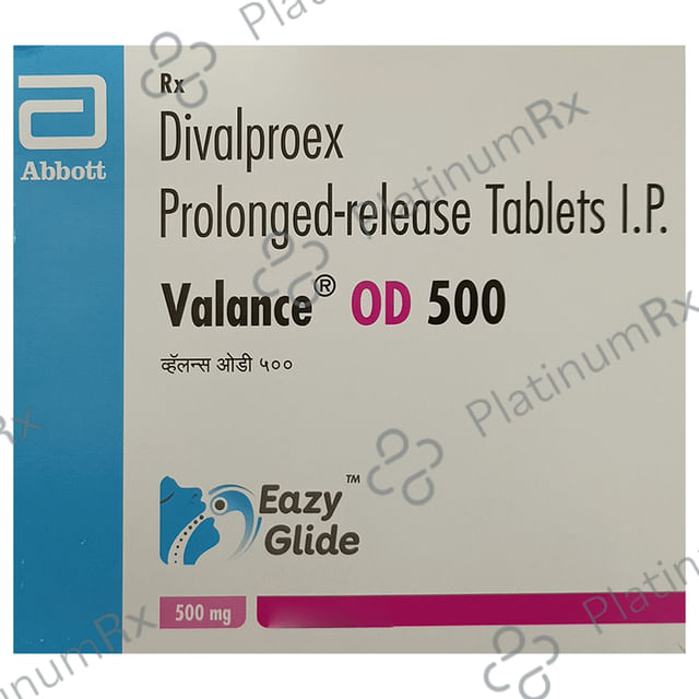 Valance OD 500mg Eazy Glide Tablet PR 15s