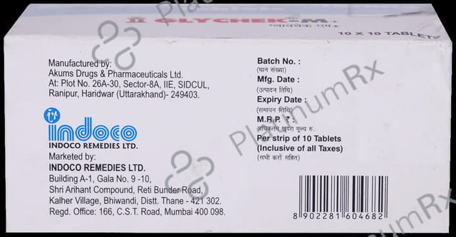 Glychek M Plus 40/500mg Tablet 10s