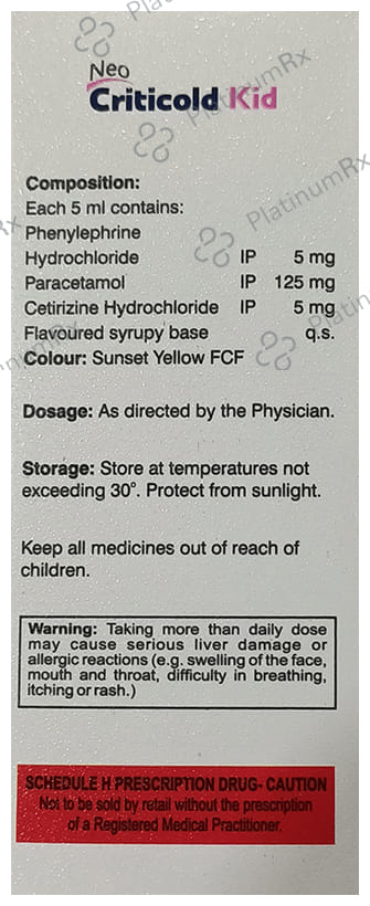 Criticold Kid Syrup 60ml