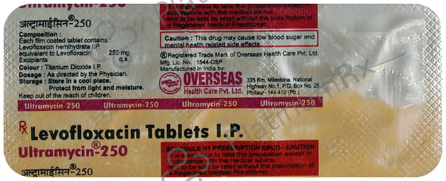 Ultramycin 250mg Tablet 10s