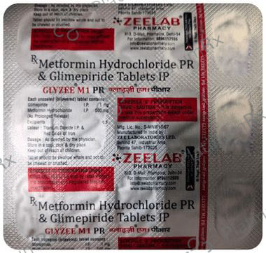 Glyzee M1/500mg Tablet PR 15s