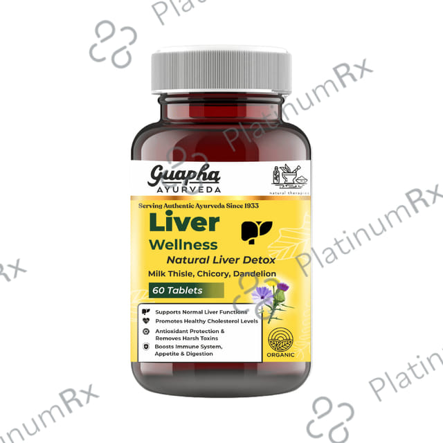 Guapha Ayurveda Liver Wellness Tablet