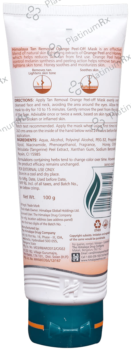 Himalaya Tan Removal Orange Peel Off Mask