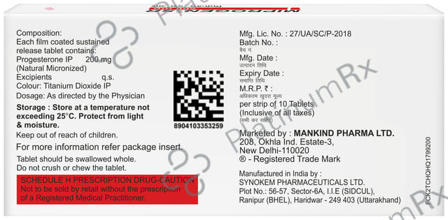 Miprogen SR 200mg Tablet 10s