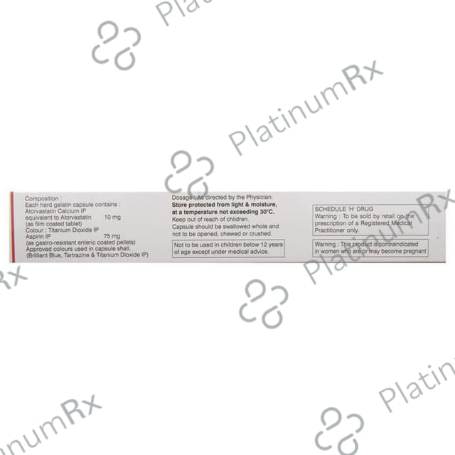 Atorec ASP 75/10mg Capsule 10s