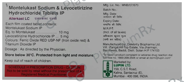 Allerkast LC 5/10mg Tablet 10s